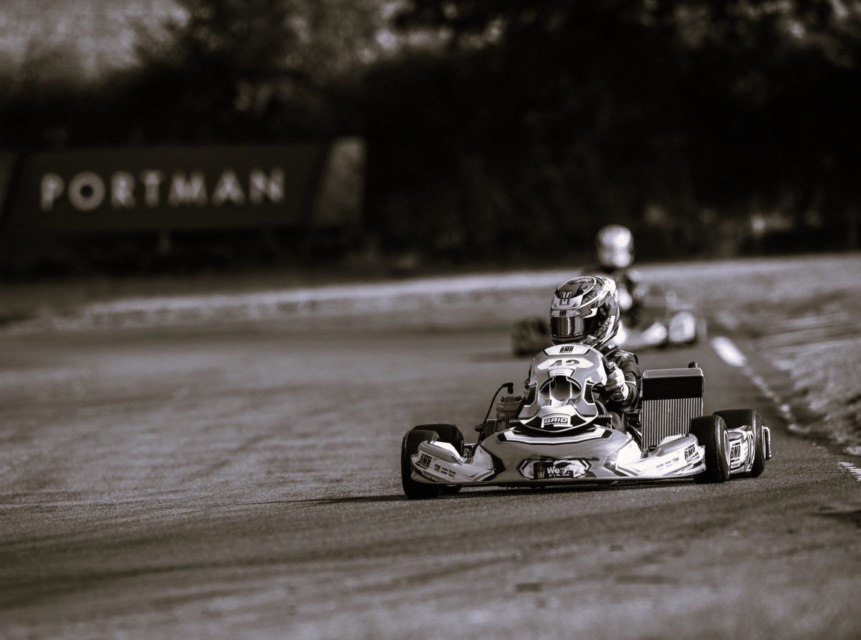 Driver on track